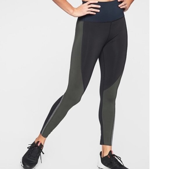 Athleta Spar Colorblock 7/8‎ Tight Leggings Small - Picture 1 of 8